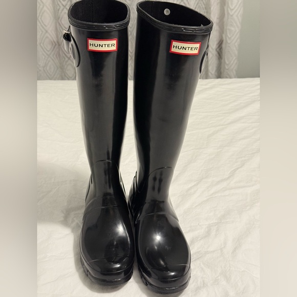Hunter Shoes - NWOT Black Hunter Tall Rain Boots, Size 9